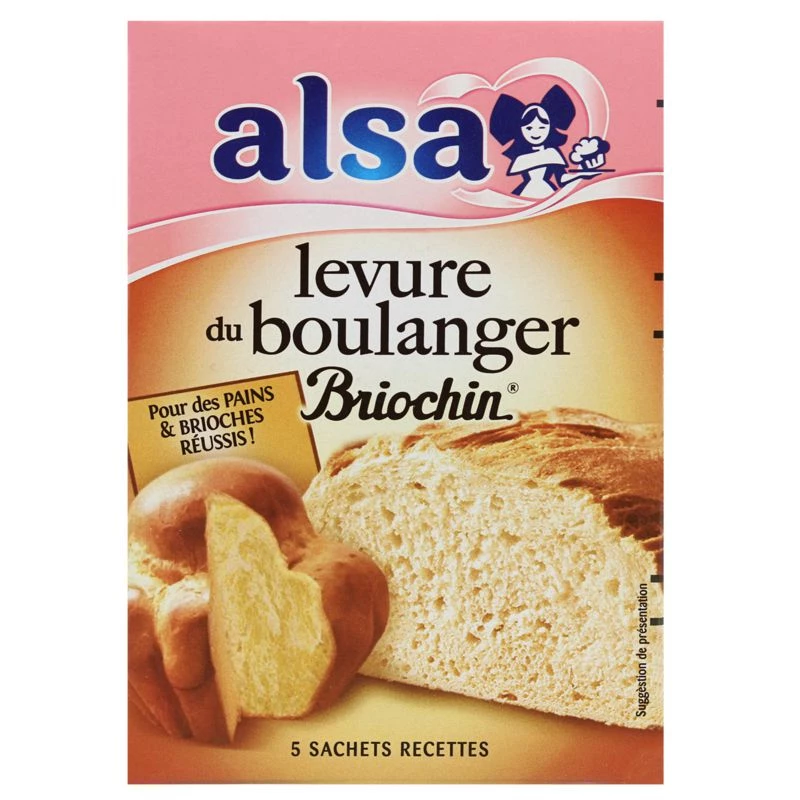Дрожжи хлебопекарные Briochin, 5x5,5 г - ALSA