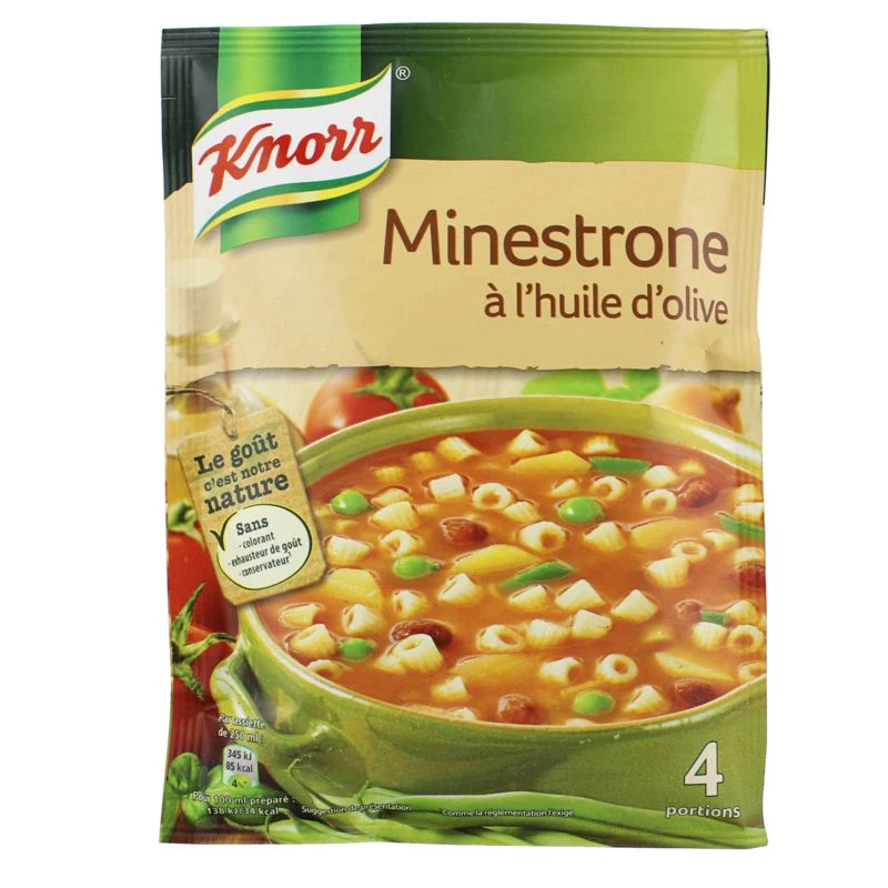 Soupe Minestrone à L'huile D'olive 104g - KNORR