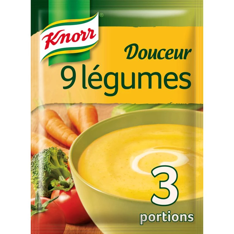 Soupe Douceur De 9 Légumes 3 Portions 84g - KNORR