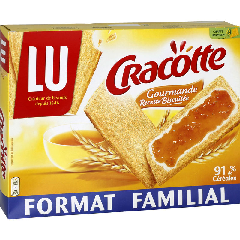 Biscottes gourmandes Cracotte LU : La boîte de 250 g à Prix Carrefour