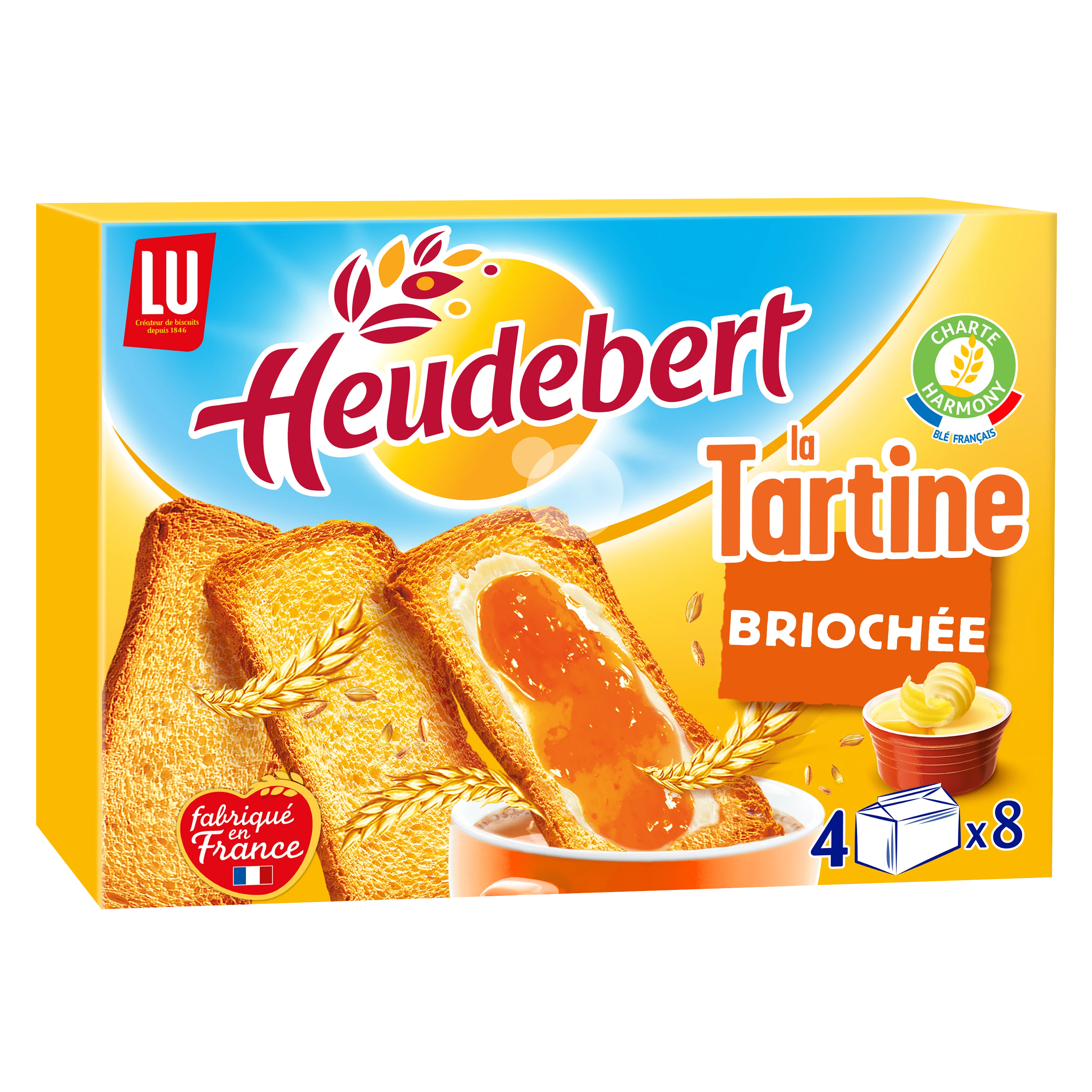 Brioche toast 320g - HEUDEBERT
