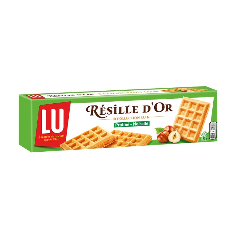 Hazelnut praline wafers RESILLE D’OR 110g - LU