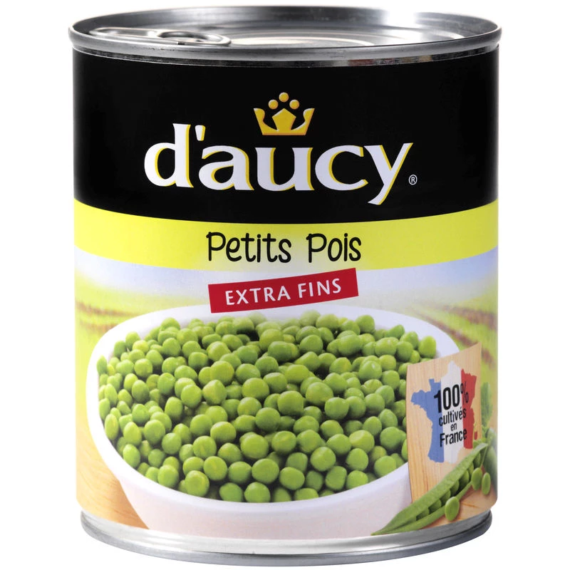Extra Fine Peas 560g box - D'AUCY