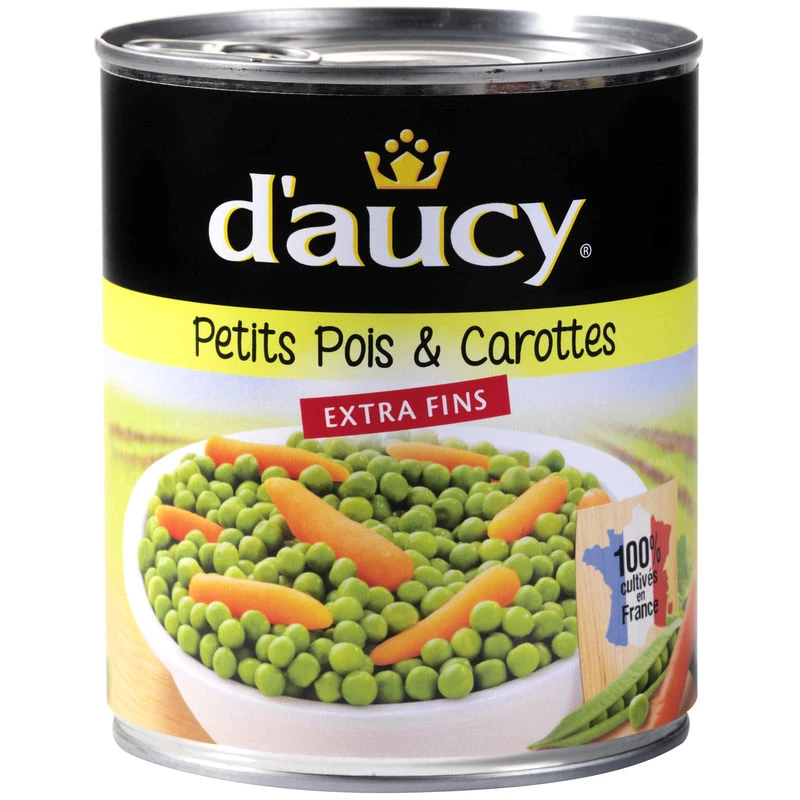 Extra Fine Peas & Carrots, 530g - D'AUCY