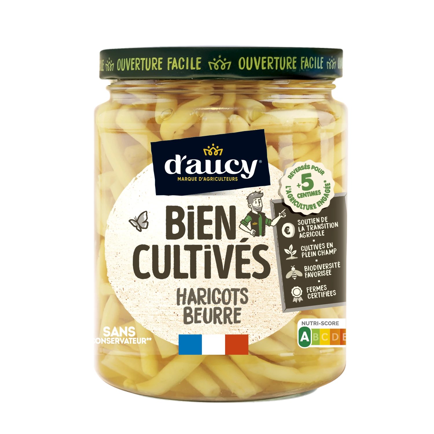 Haricots Beurre Bien Cultivés; 500g - D'AUCY