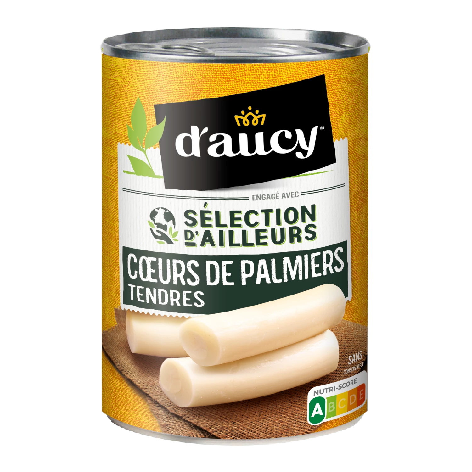 Tender Palm Hearts Selection from Elsewhere; 220g - D'AUCY