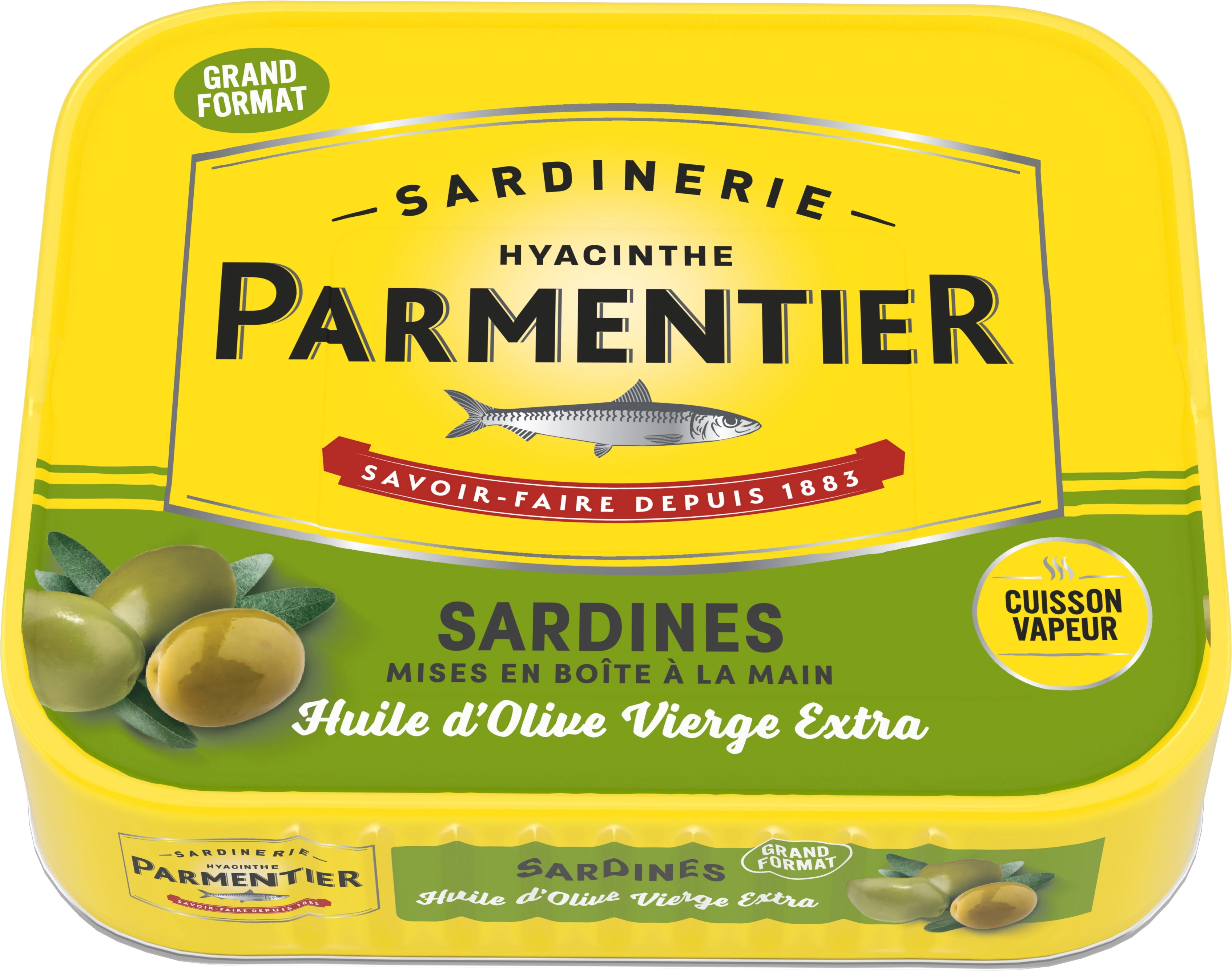 Sardines à L'huile D'olive Vierge Extra 232g - PARMENTIER