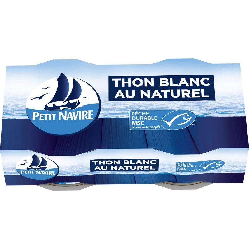 Natural White Tuna, 2x56g - PETIT NAVIRE