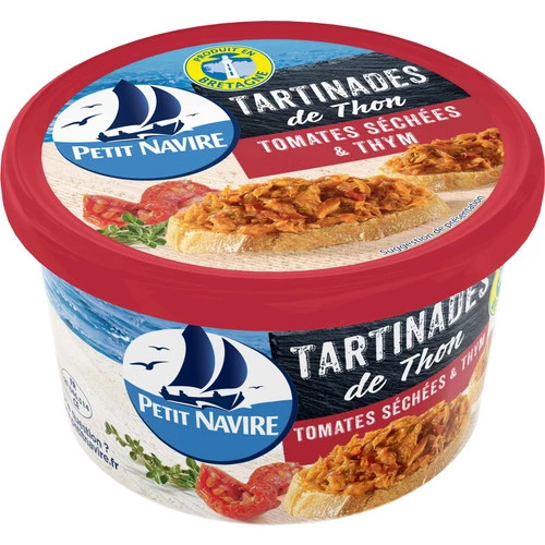 Спреды из тунца, томатов и тимьяна, 125 г - PETIT NAVIRE