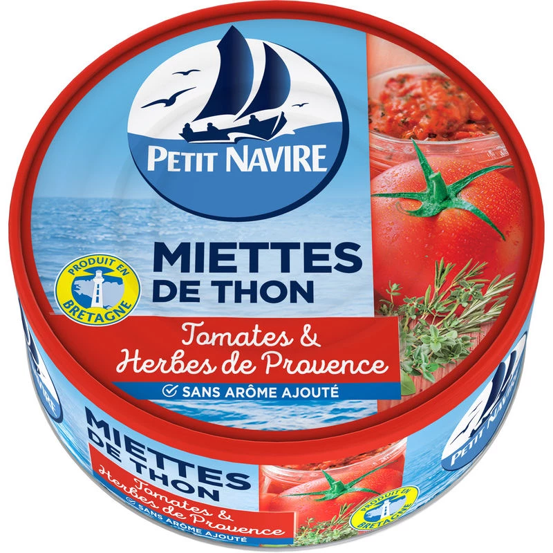 Thunfischkrümel mit Tomate, 104g - PETIT NAVIRE