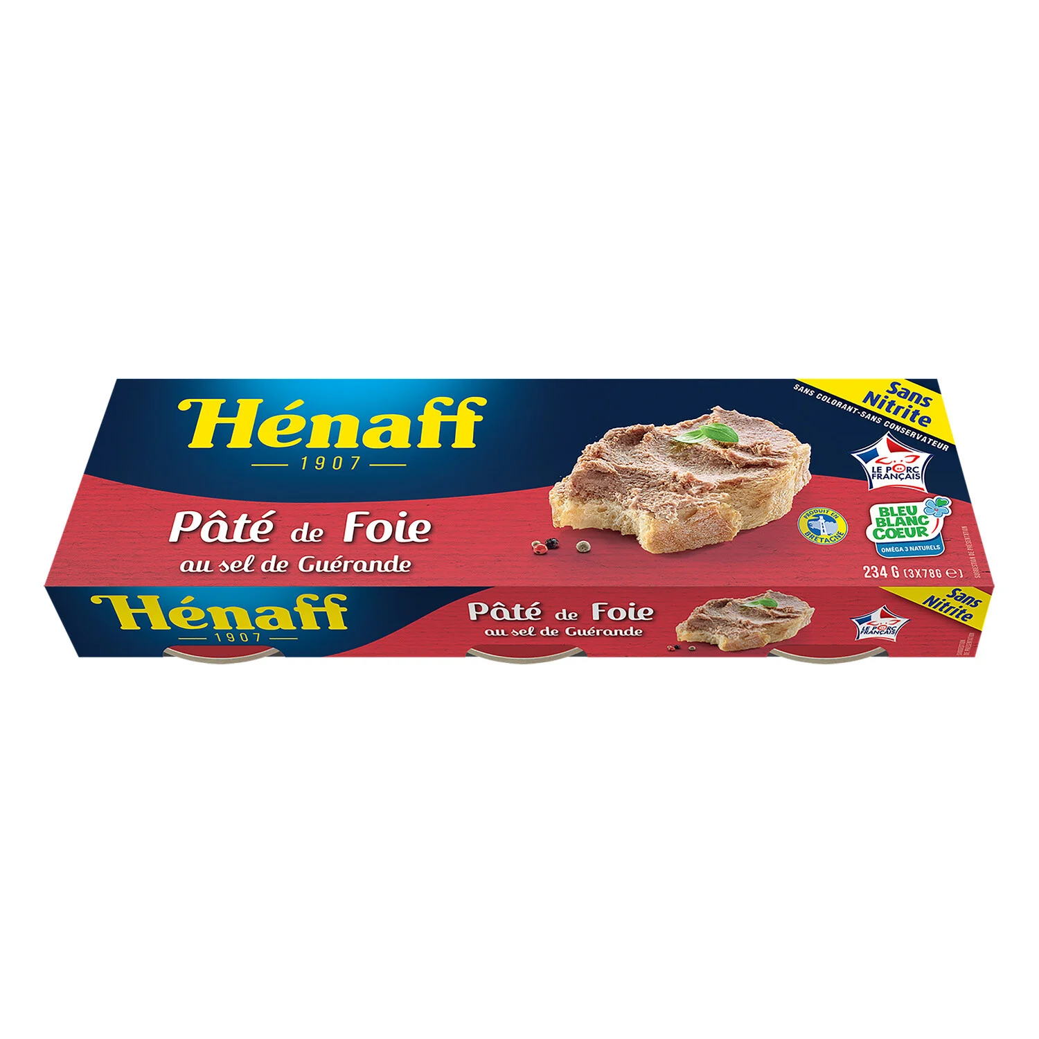 Pâté De Foie 3x78g - Henaff