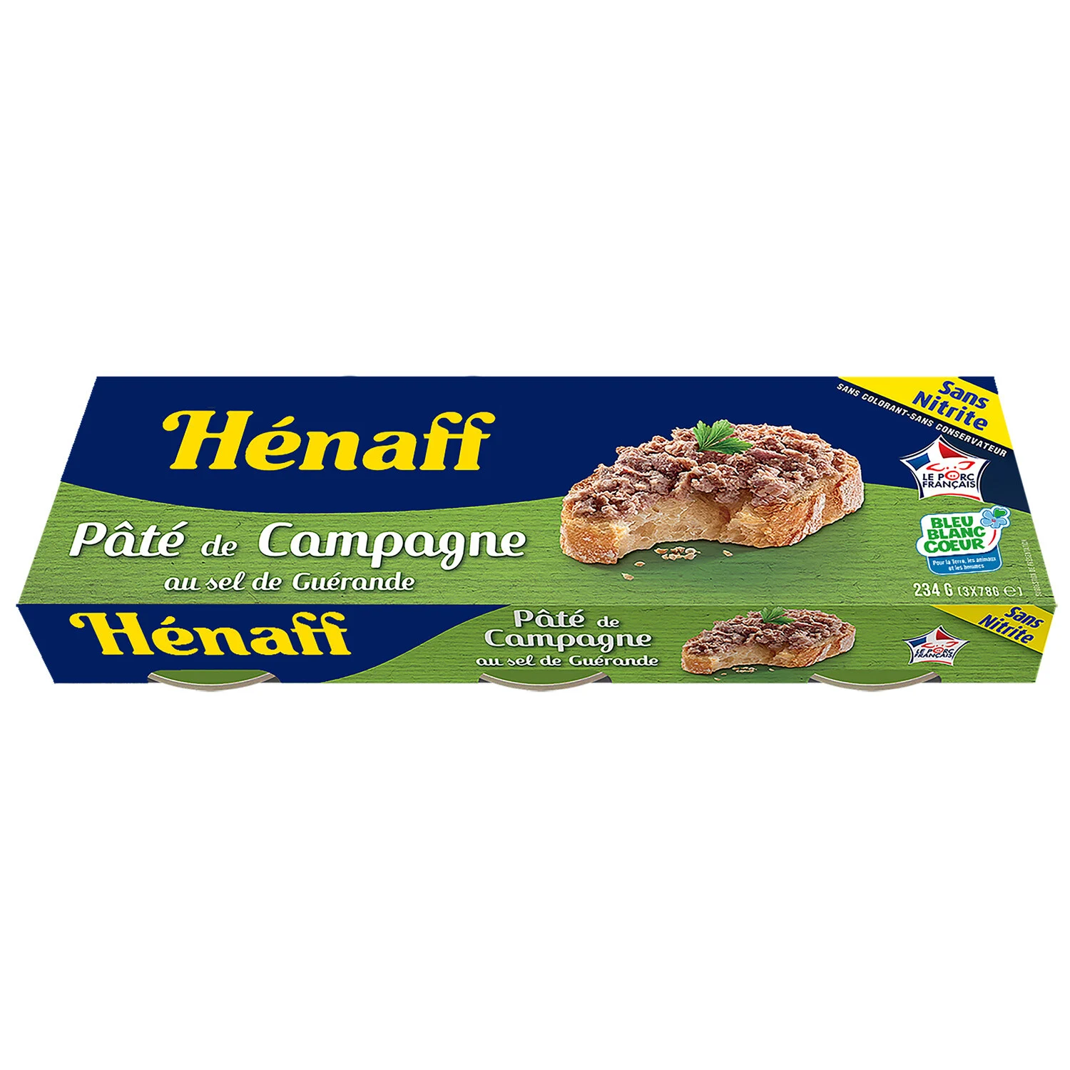 Pâté De Campagne 3x78g - Henaff