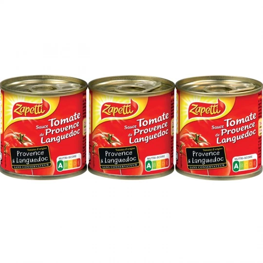 Sauce Tomate Cuisinée; 3x95g - ZAPETTI