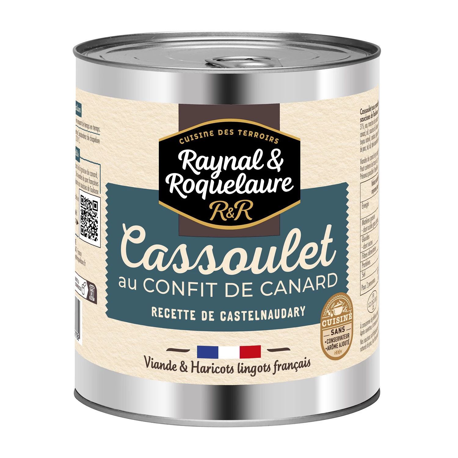 Castelnaudary cassoulet cooked dish with duck confit 840g - RAYNAL ET ROQUELAURE