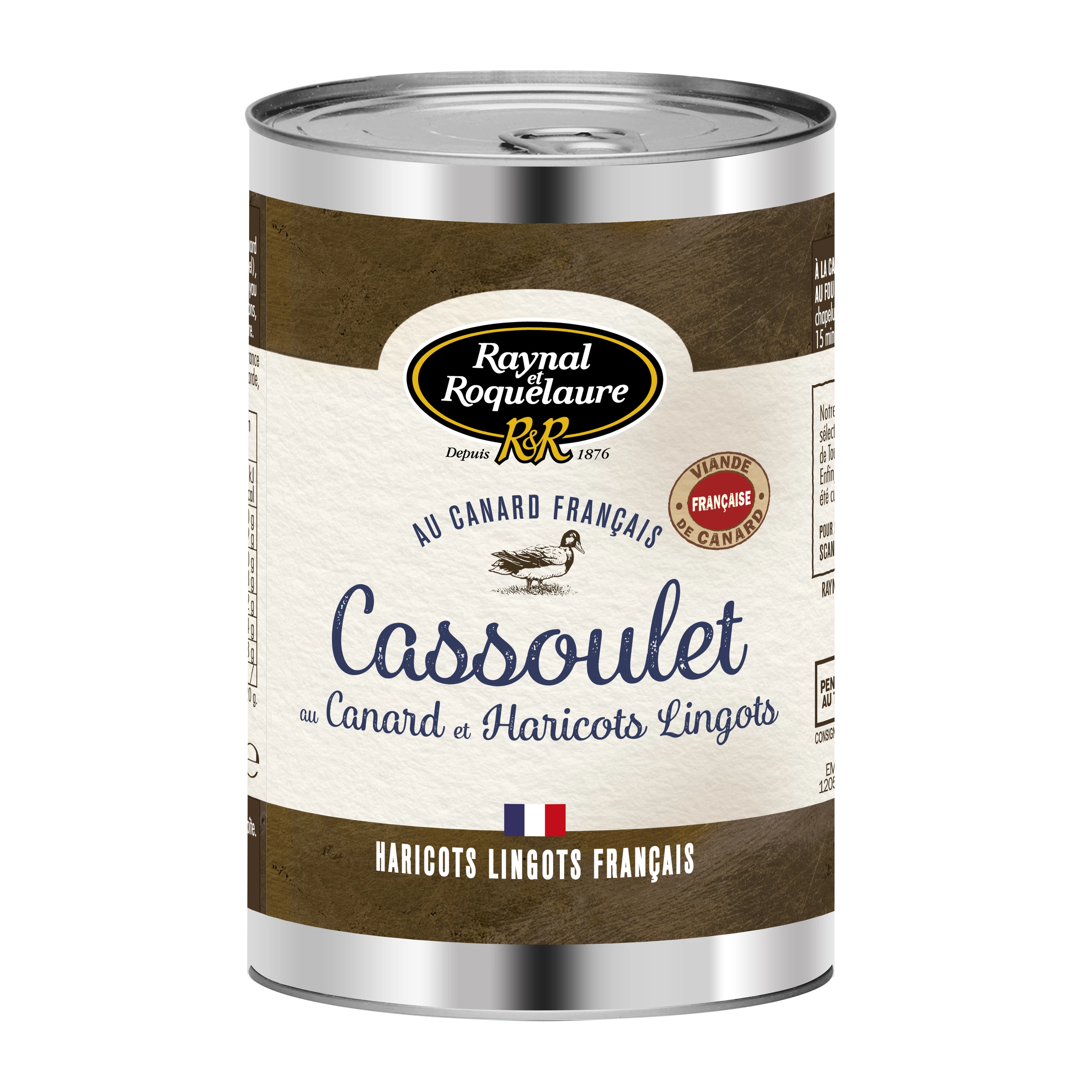Duck cassoulet cooked dish 420g - RAYNAL ET ROQUELAURE