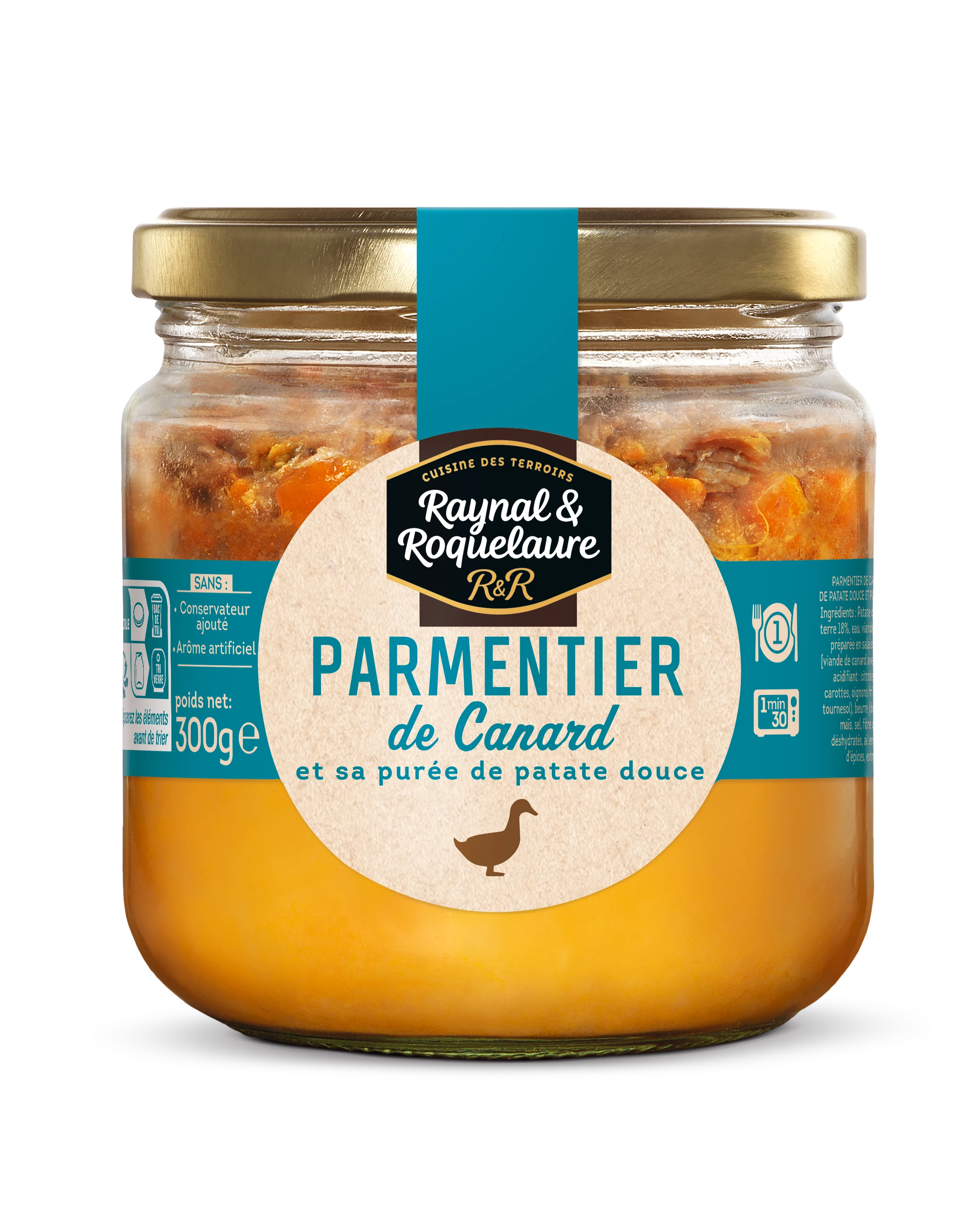 Plat Cuisiné PARMENTIER de Canard;  300g  -  RAYNAL ET ROQUELAURE