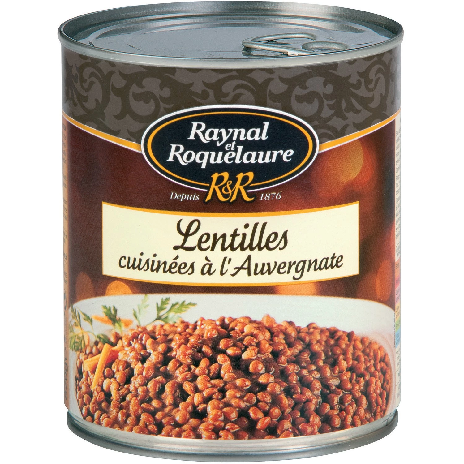 Lentils Cooked in Auvergne, 820g - RAYNAL & ROQUELAURE