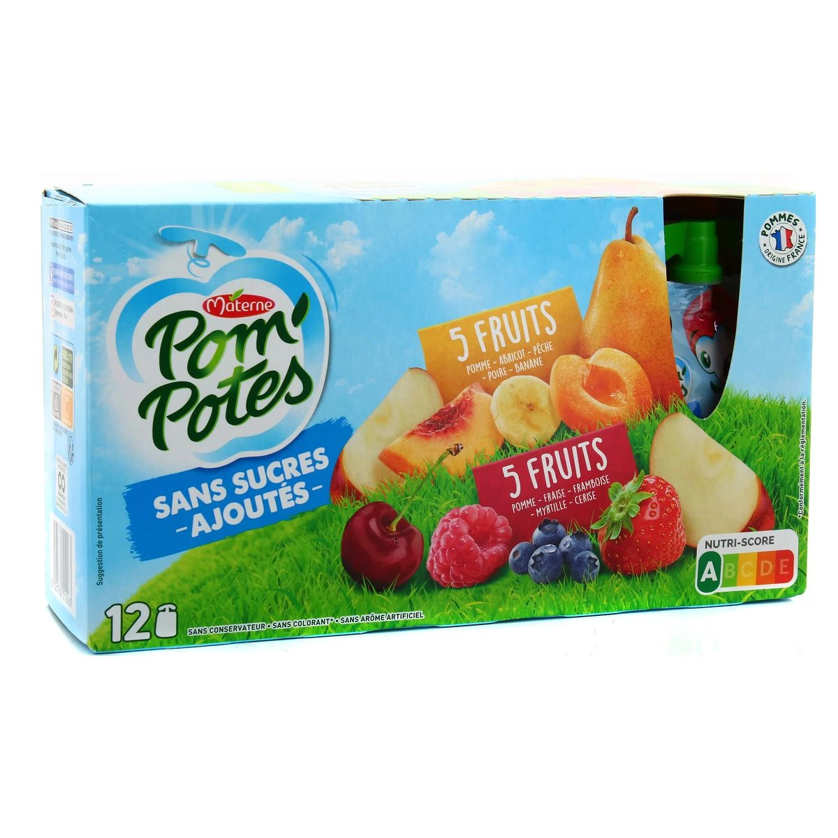 Composta 5 Frutti Rossi e 5 Frutti Gialli 12x90g - POM' POTES