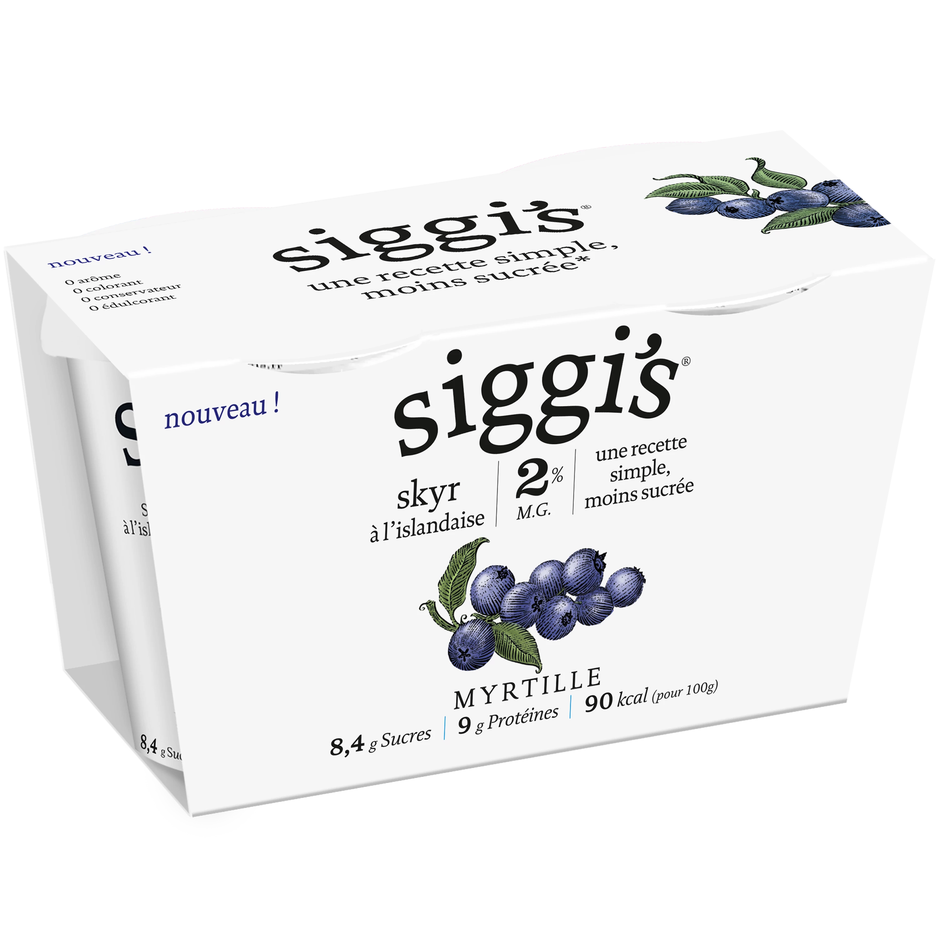 Siggis Skyr 0 Myrtille X2