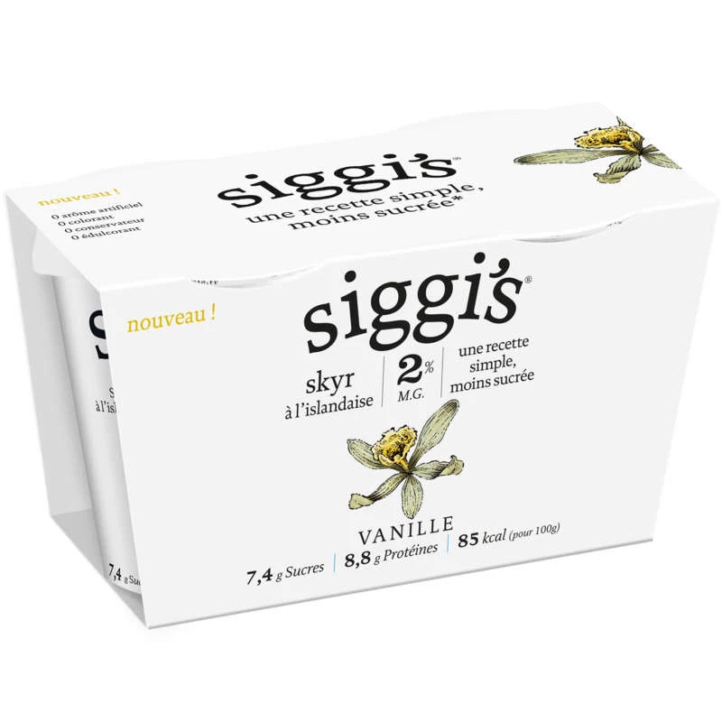 Siggi's Skyr Vanilla 2x140g
