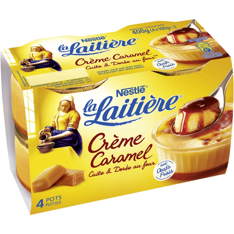 Crème caramel 4x100g - LA LAITIÈRE