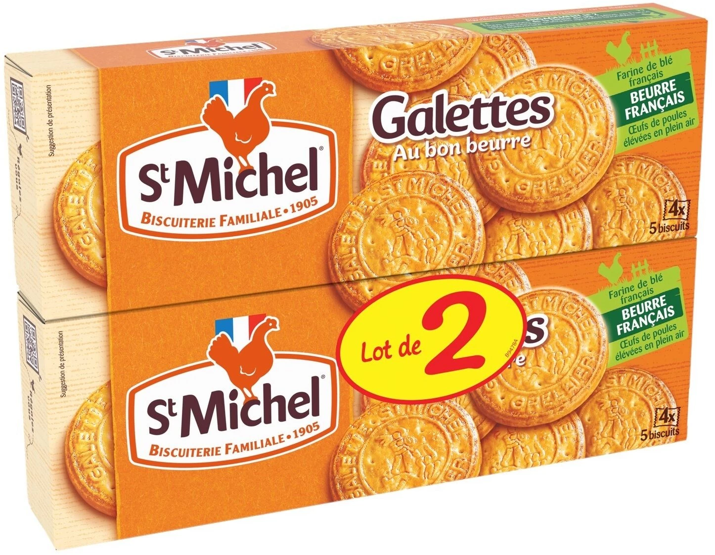 Biscuits Galettes Au Bon Beurre 2x130g - St Michel
