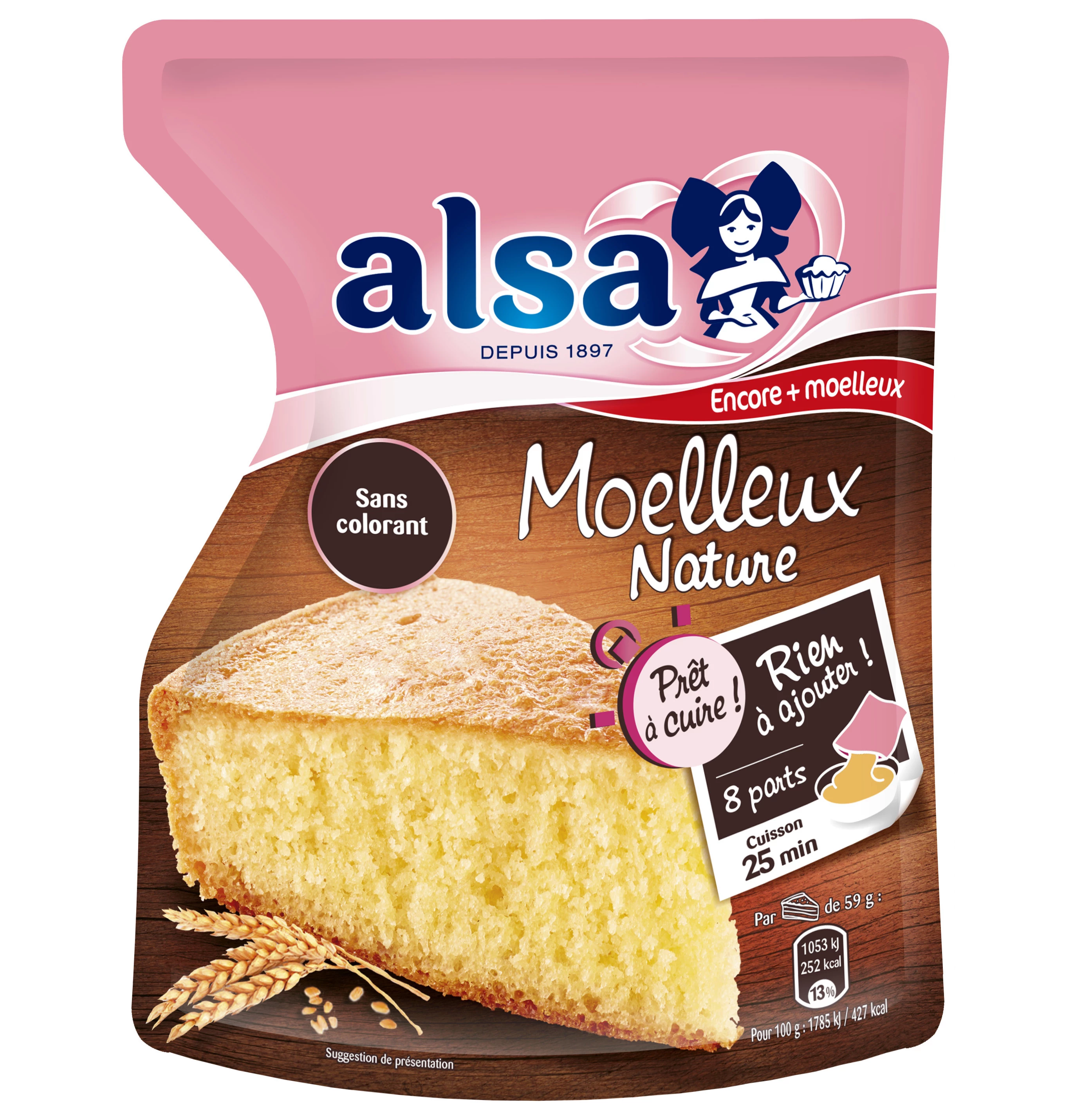Bereiding zachte cake naturel 500g - ALSA