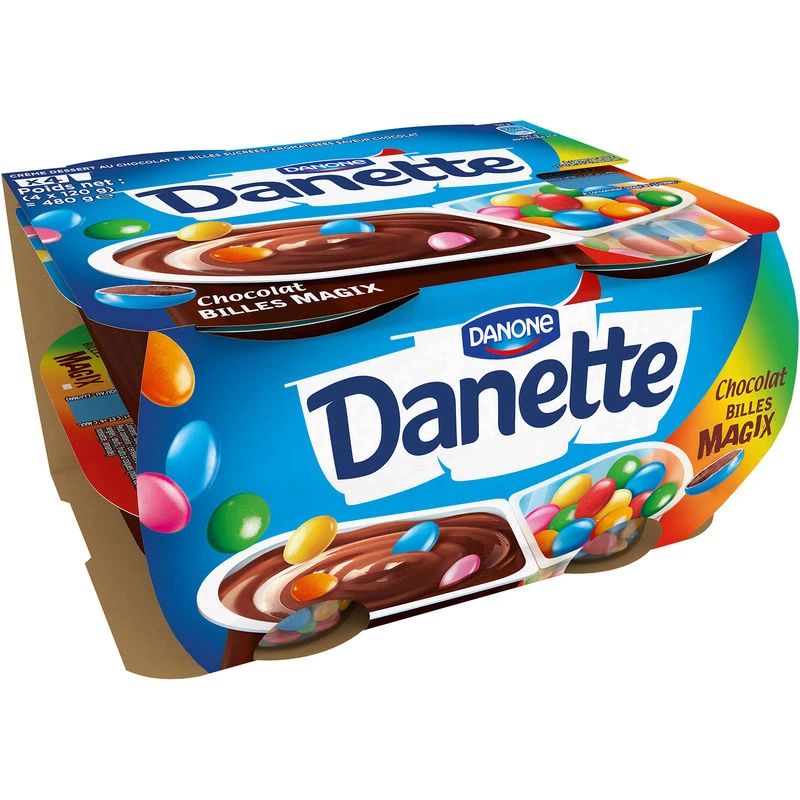 Yaourt Pop Choco Magix Danette 4x120g - DANONE