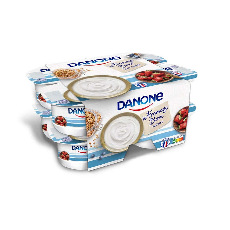 Fromage Blanc Nature 8x100g - Danone