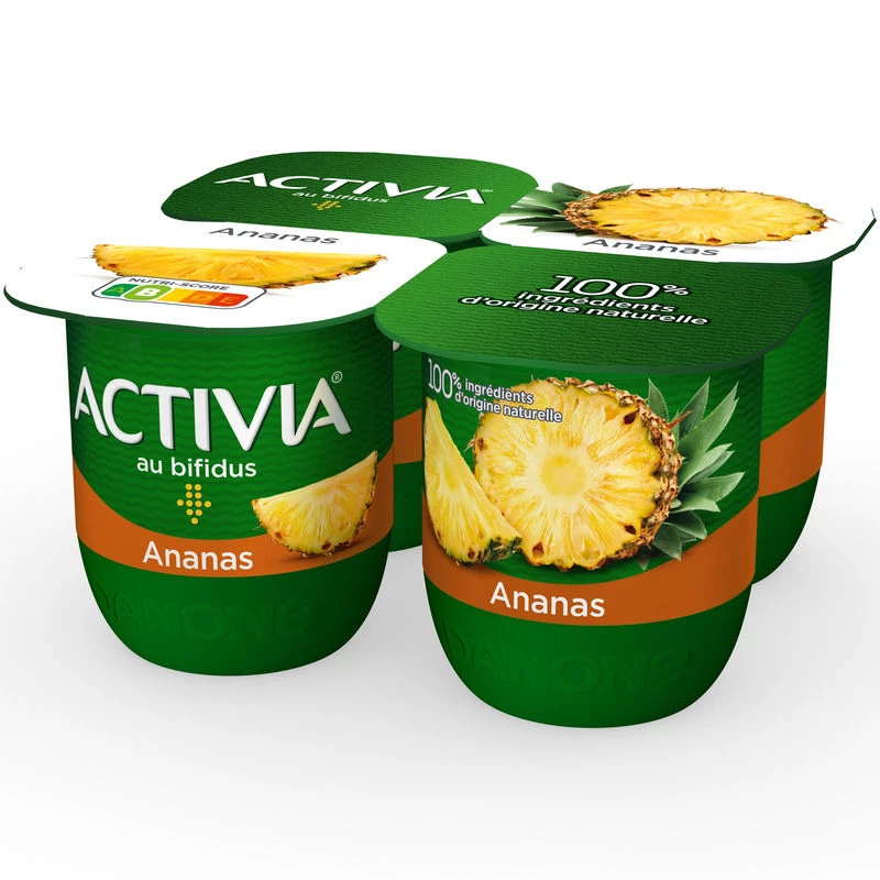 Yogur con frutos de piña bífidus - ACTIVIA