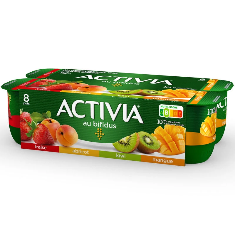 Yoghurt Bifidus abrikoos aardbei mango kiwi - ACTIVIA