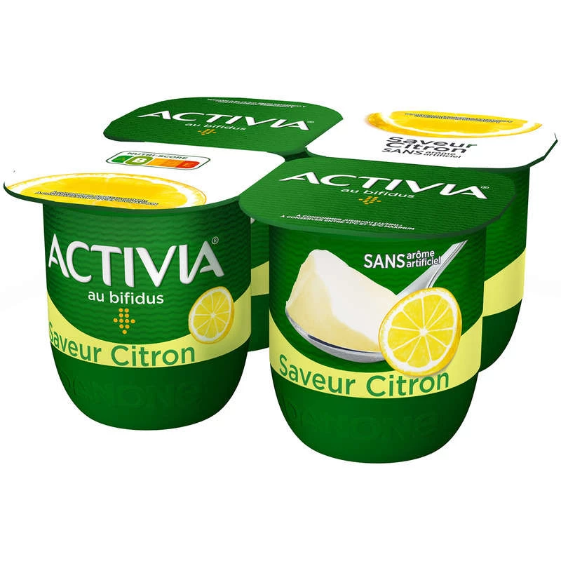 4 Bifidus-Zitronenjoghurt - ACTIVIA