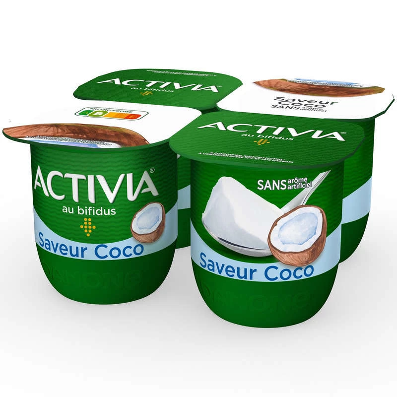 Yaourt cocco bifidus x4 - ACTIVIA