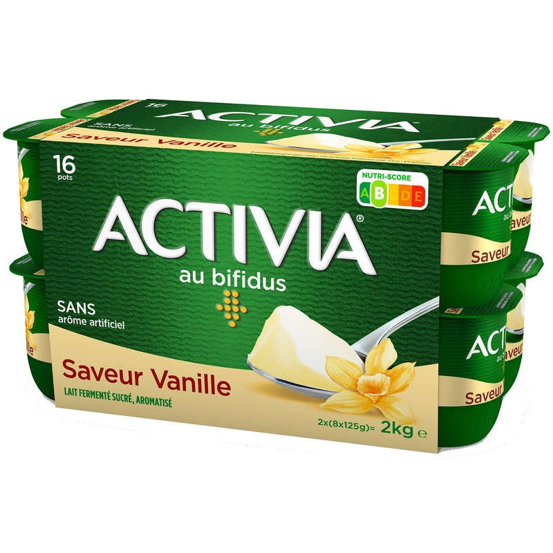 16 Yaurt vanille bifidus - ACTIVIA