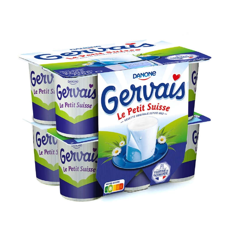 Petits Suisses Nature 9,5% Mg 12x60g - Gervais