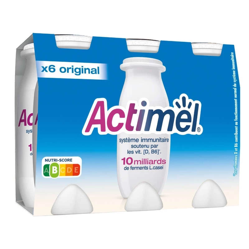 6 Drinkyoghurt naturel - ACTIMEL