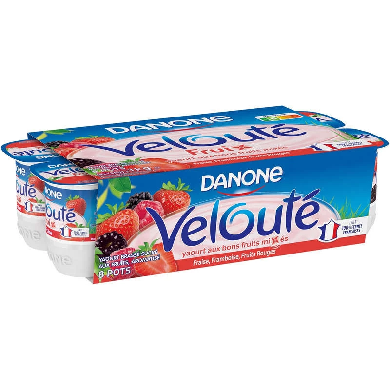 Veloute Fruix Rouges 125gx8 - Danone