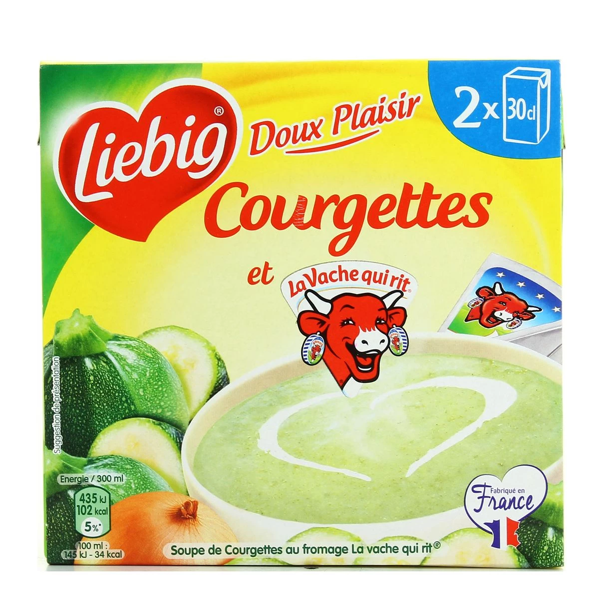zucchini soup with laughing cow cheese 2x30cl - LIEBIG