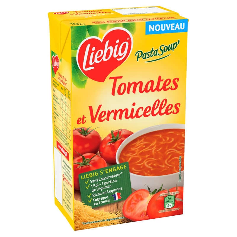 Duo Tomato and Vegetable Soup, 1l -LIEBIG