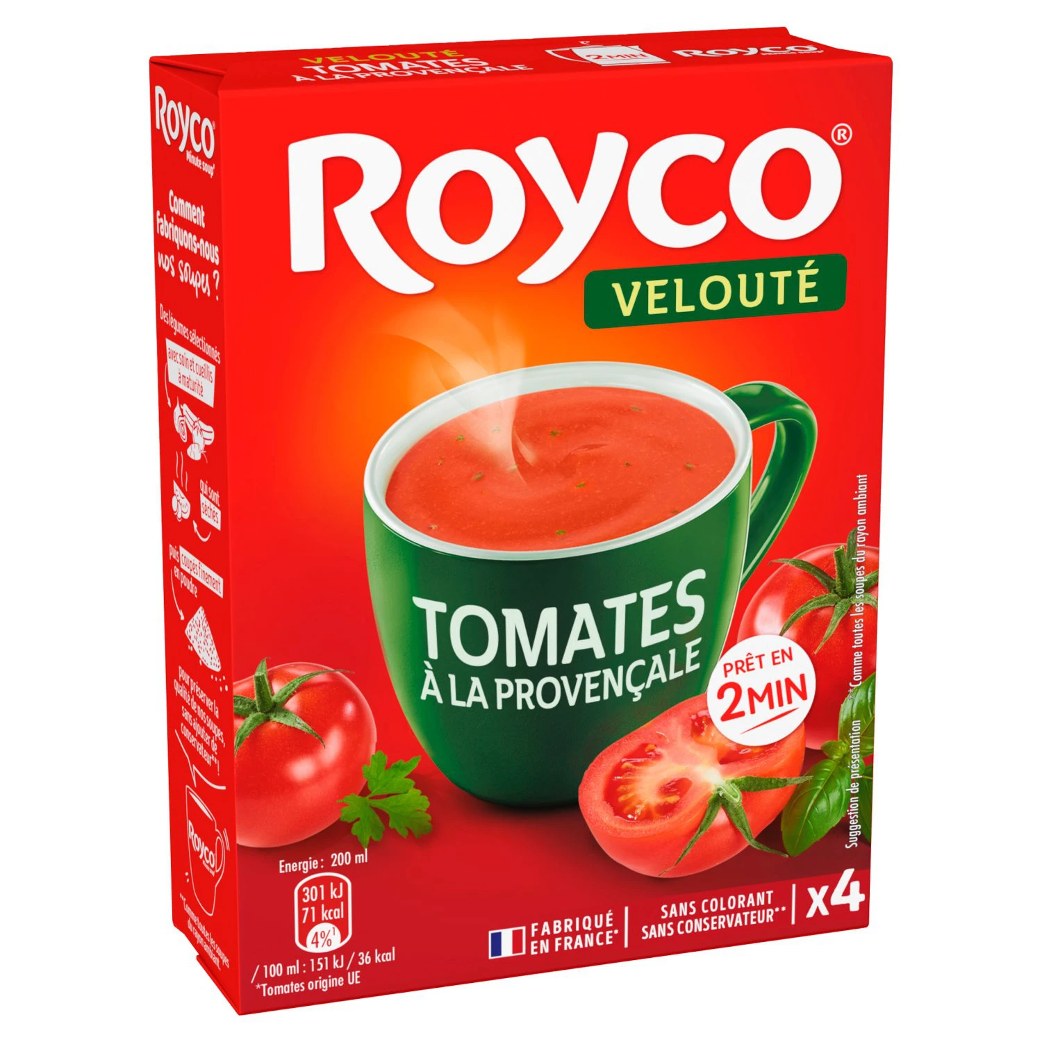 Dehydrated Velvety Tomato Soup in Provença, 4X800ml -  ROYCO