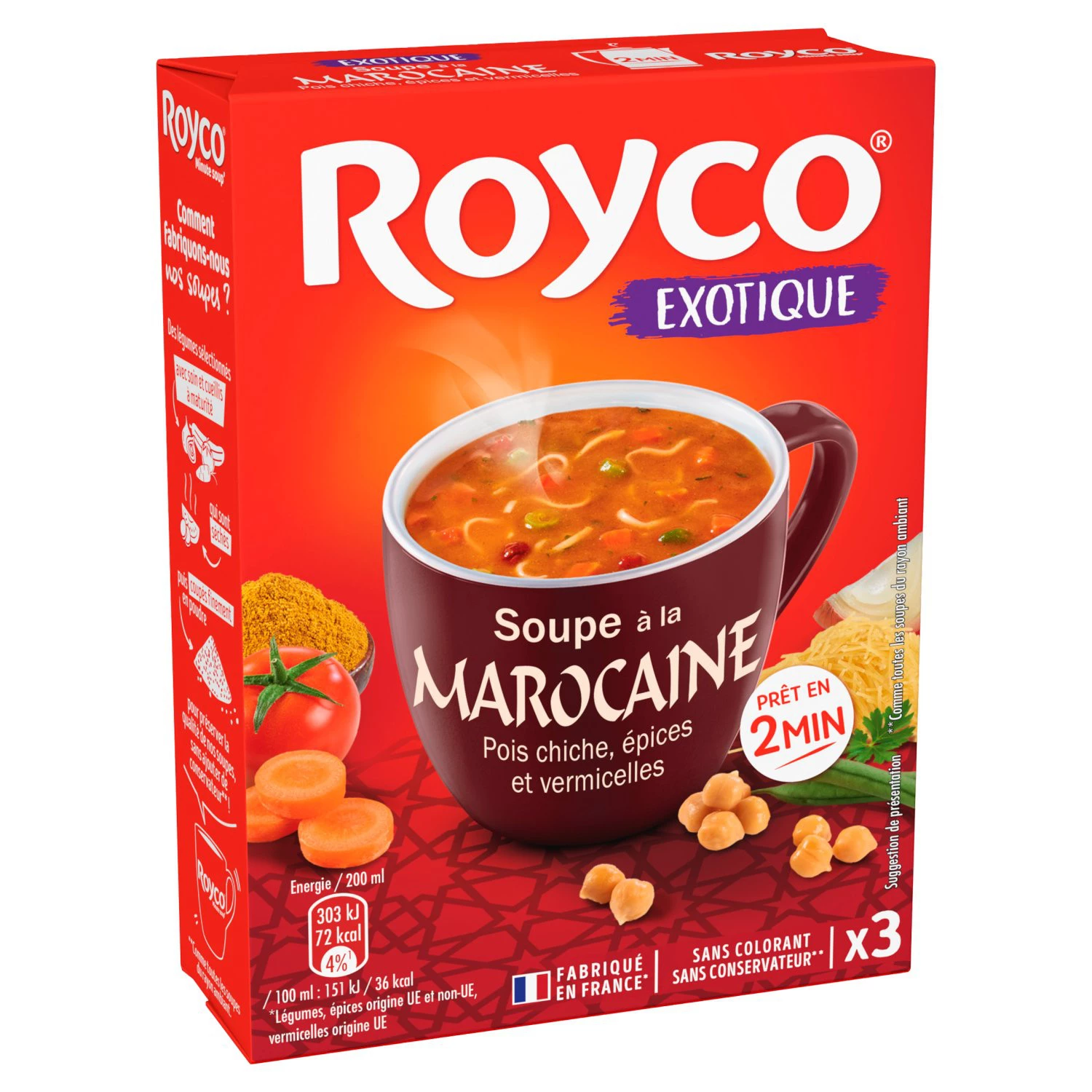 La Marocaine 脱水汤，3X18.5g -  ROYCO