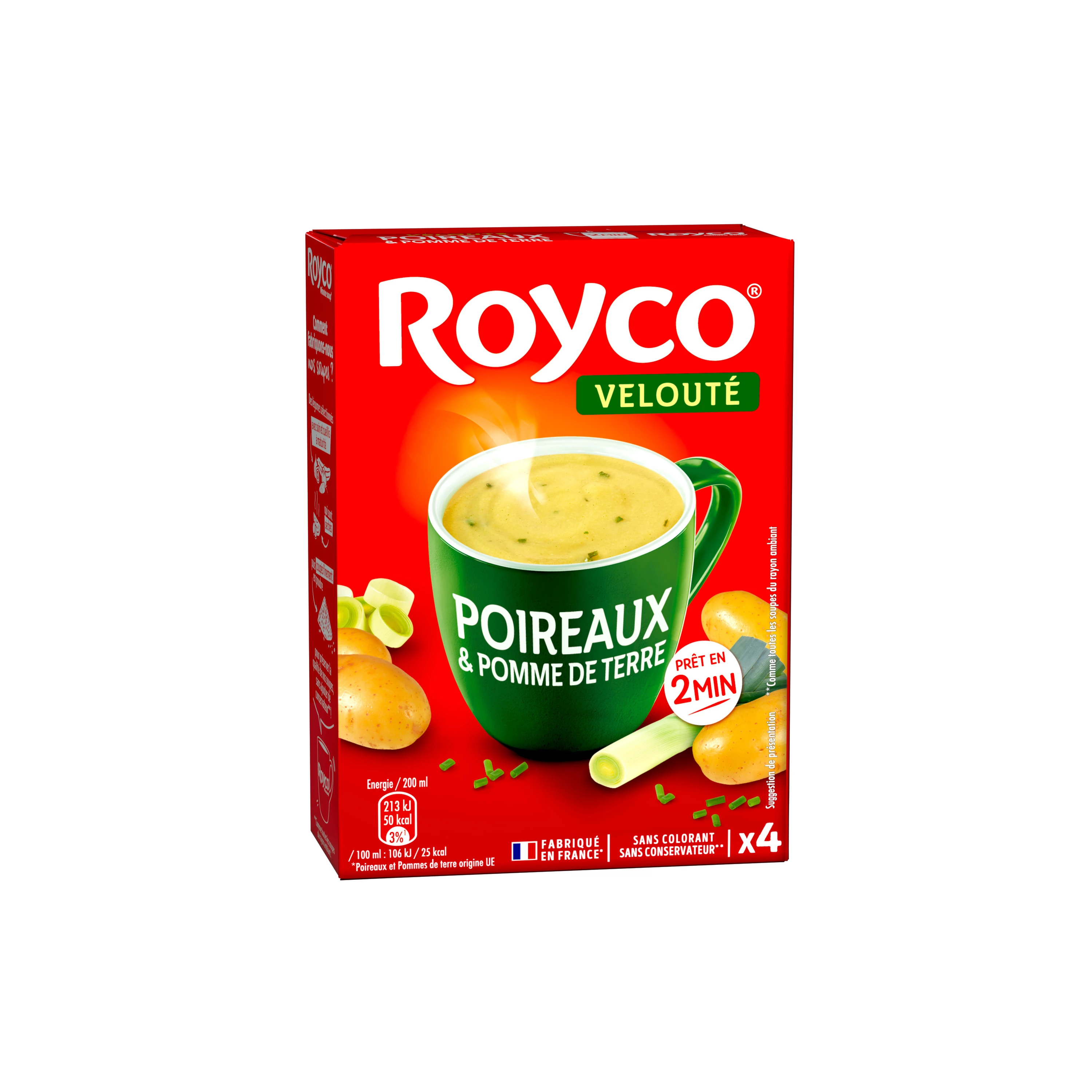 Gedehydrateerde fluweelzachte tomatensoep in Provença, 4X800ml - ROYCO