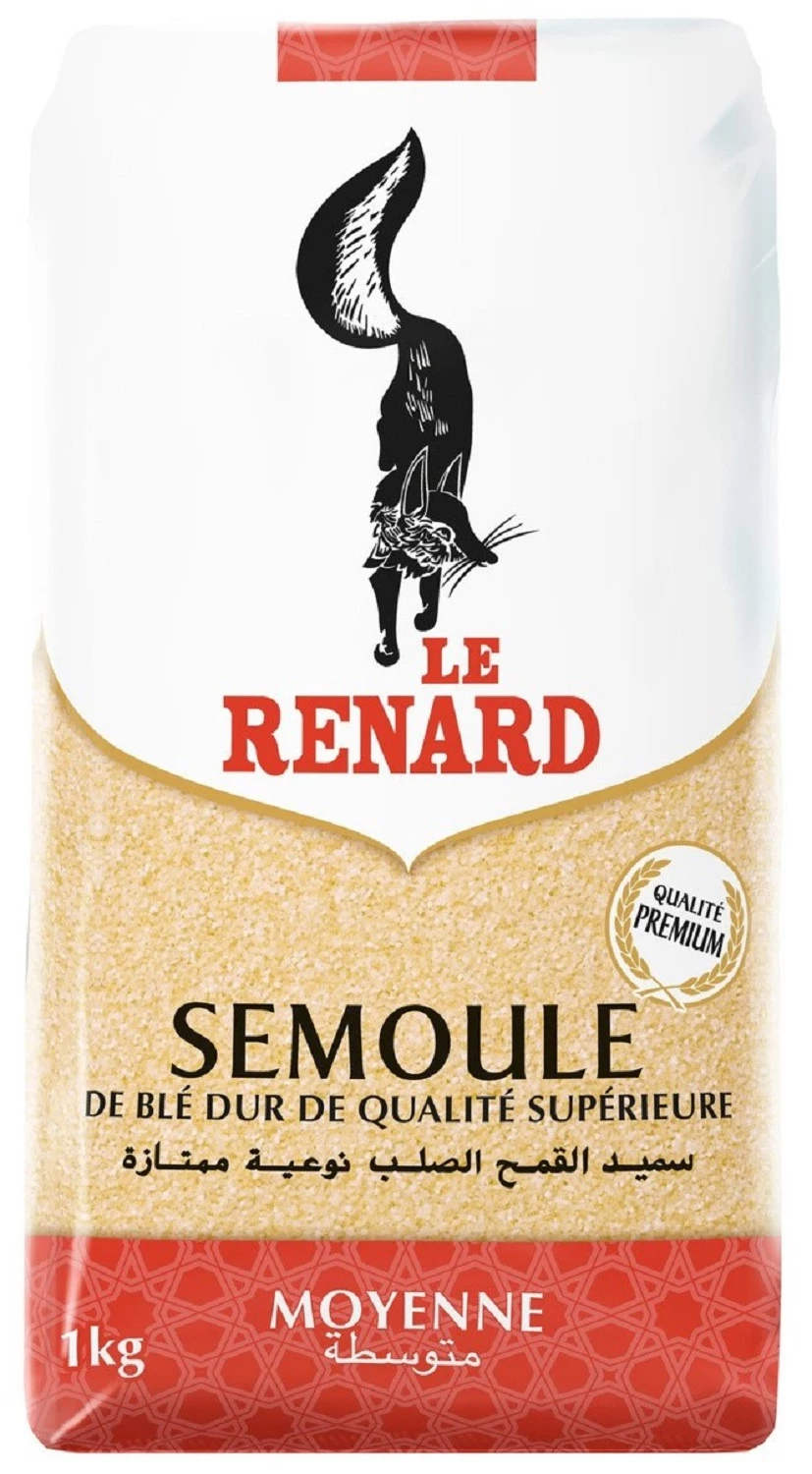 Medium wheat semolina 1kg - LE RENARD