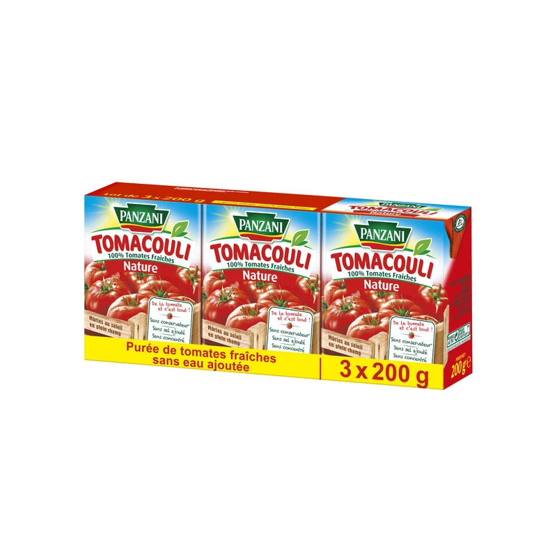 Purée De Tomates Tomacouli  3x200g - PANZANI