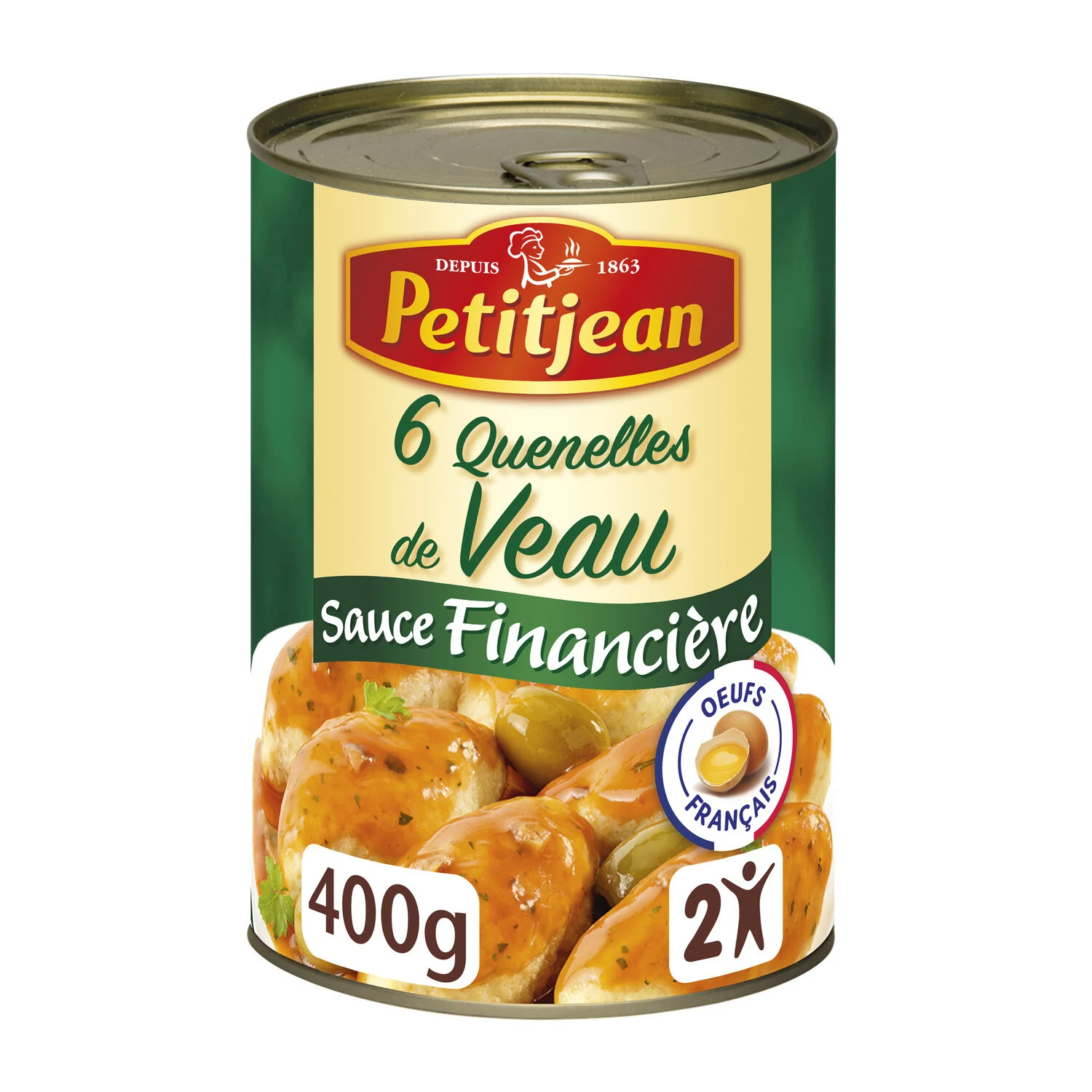 Plat Cuisiné Quenelles De Veau Sauce Financière 400g - Petit Jean