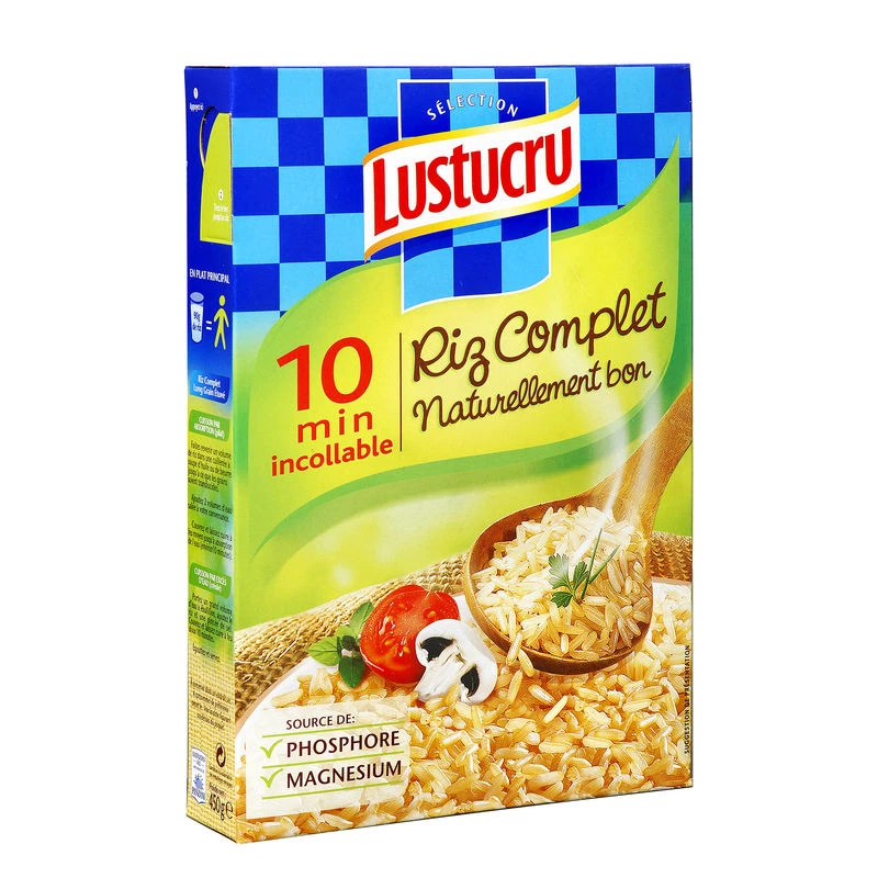 Wholemeal Rice, 450g - LUSTUCRU