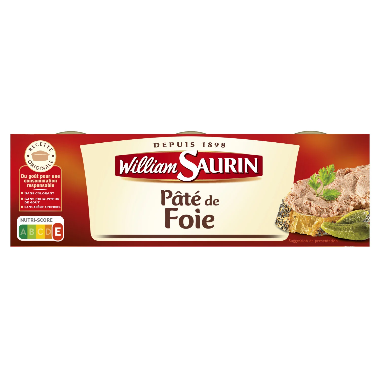 Pâté De Foie 234g  -william Saurin