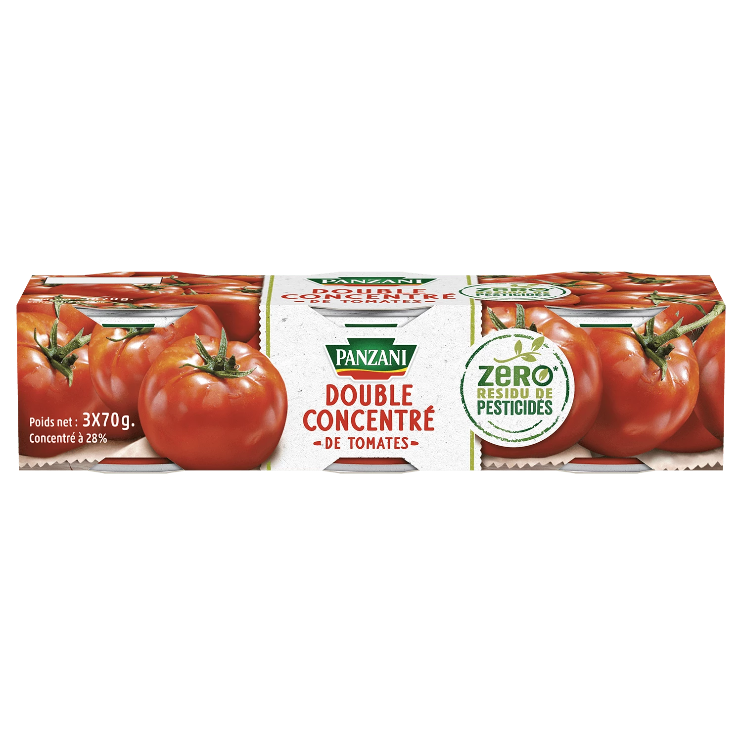 Cà chua cô đặc gấp đôi; 3X70g - PANZANI