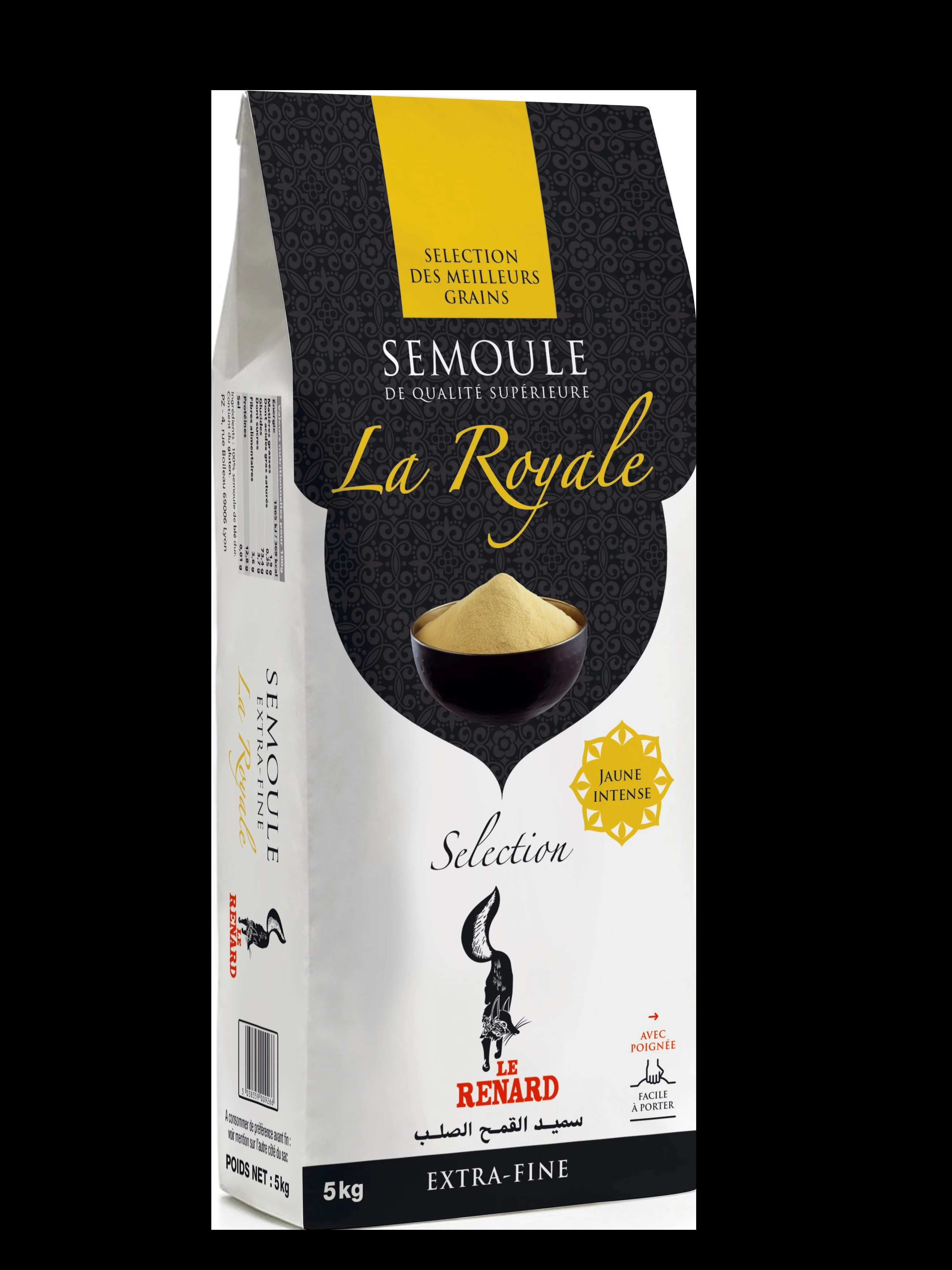 Semoule De Blé Extra Fine Royale 5kg - LE RENARD