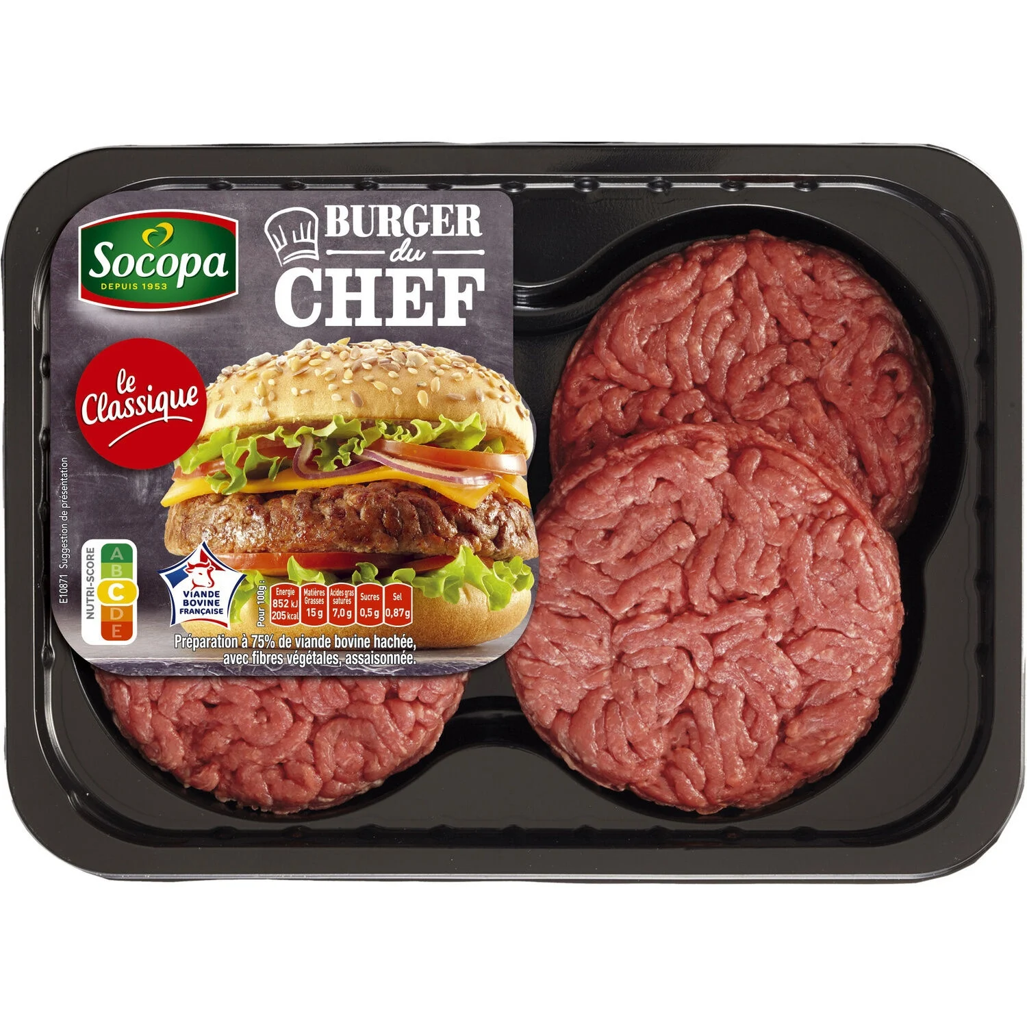 Steaks Hachés Burger 15% Mg 440g - Socopa
